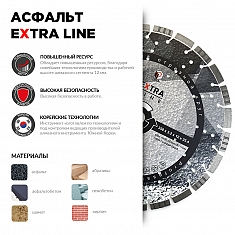 Характеристики и применение сегментного алмазного круга Diam Extra Line 1A1RSS Turbo Асфальт 400 мм