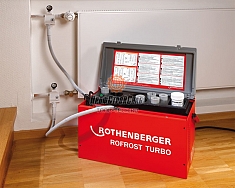 Использование аппарата для заморозки труб Rothenberger Rofrost Turbo 2"