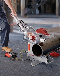 Применение трубореза с электроприводом Ridgid 258-XL